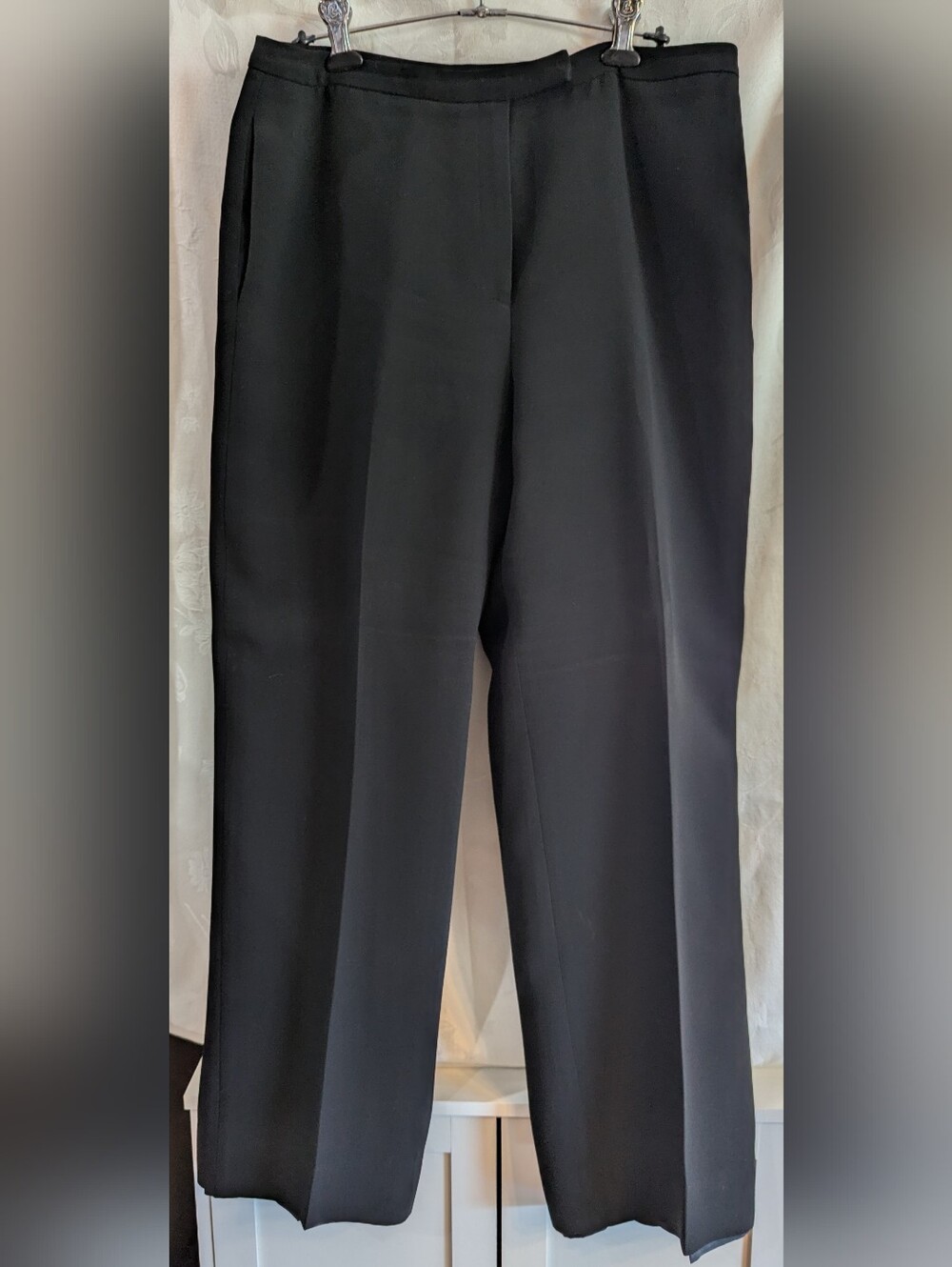 Source Unknown Black Straight-Leg Dress Trousers